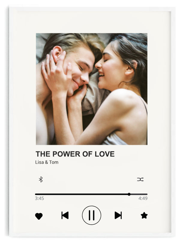 Lovesong - Personalisiertes Songposter